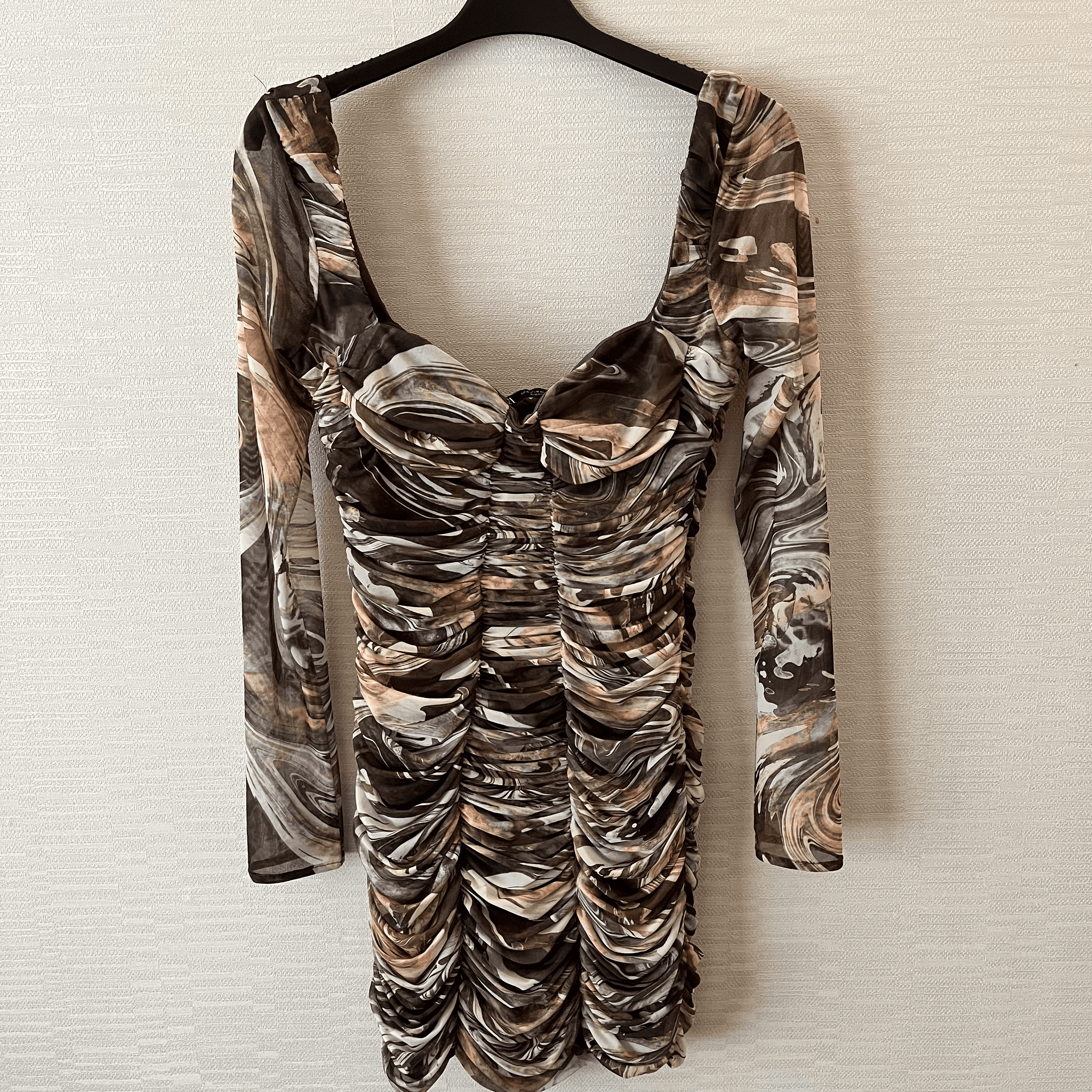 Zara Zara Ruched Mini Dress - image 1